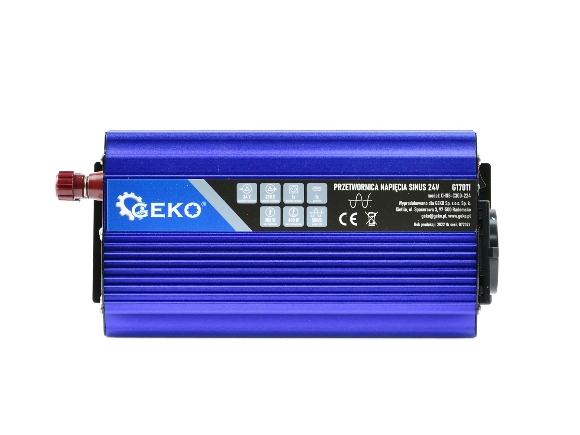 Įtampos keitiklis SINUS 24V/230V 300/600W (G17011)