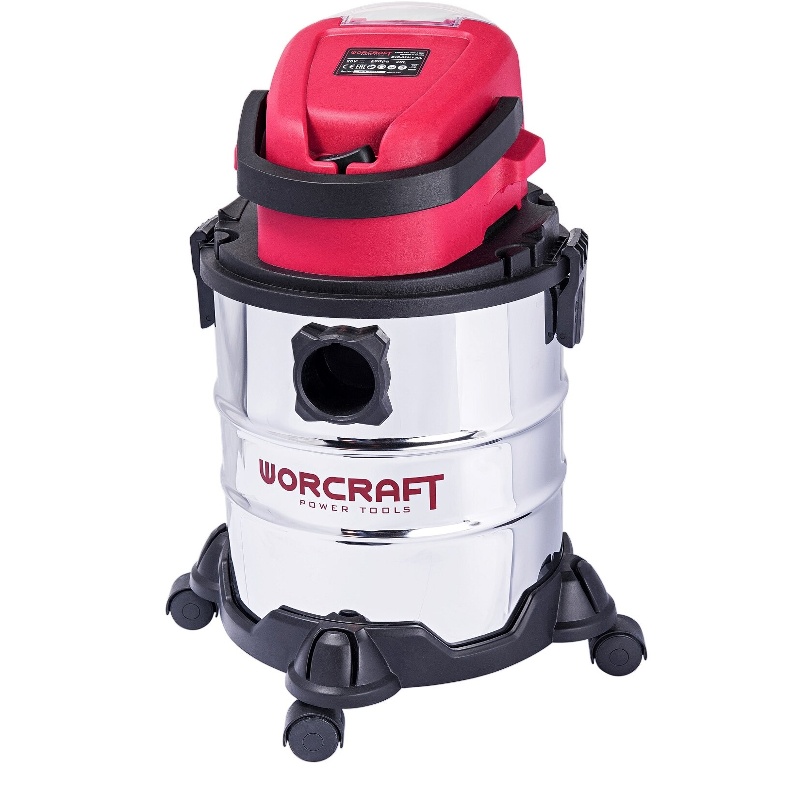 Akumuliatorinis dulkių siurblys 20l (sauso/drėgno valymo) 20V LI-ION (CVCS20LI20L)