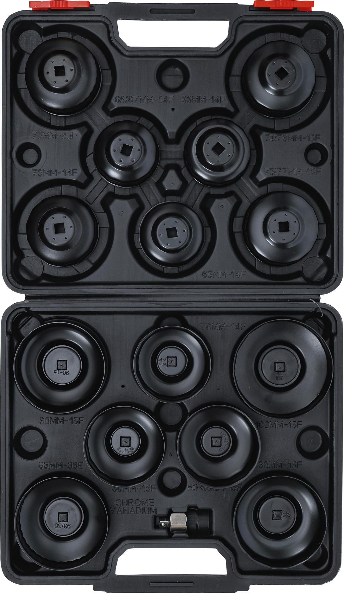 Oil filter wrench set | 10 mm (3/8") drive | 14 pcs. (91036)
