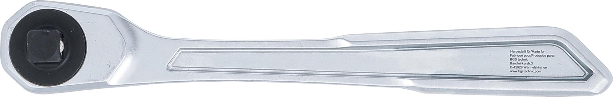 Rankena galvutėms terkšlinė | ypač plona | smulkūs dantukai | 12.5 mm (1/2") (72087)