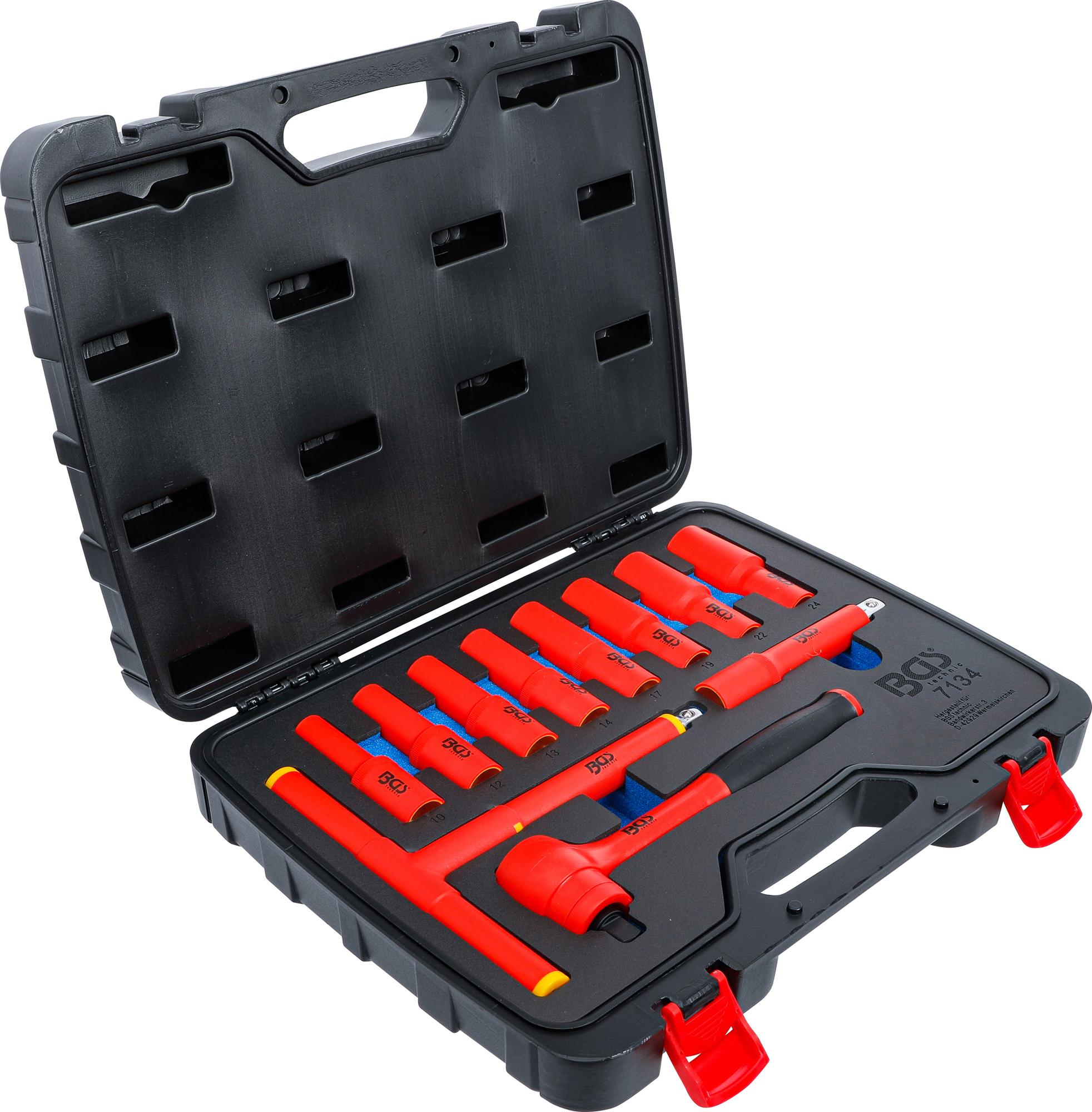 VDE Socket Set | 12.5 mm (1/2") Drive | 10 - 24 mm | 11 pcs. (7134)