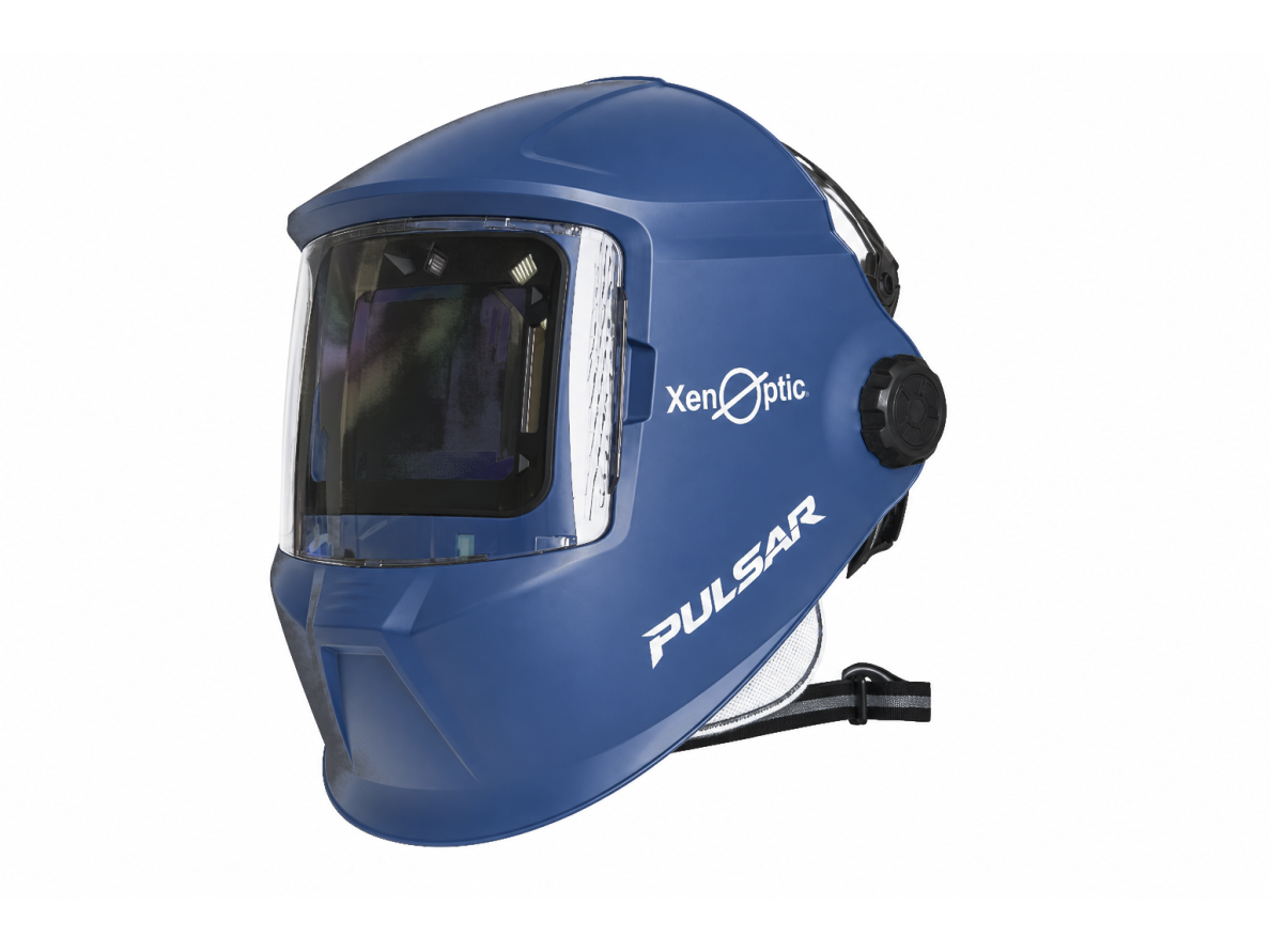 Suvirinimo skydelis su True Color XENOPTIC PULSAR, komplektacija Ironworker su adapteriu statybiniam šalmui (XE6002.IW)