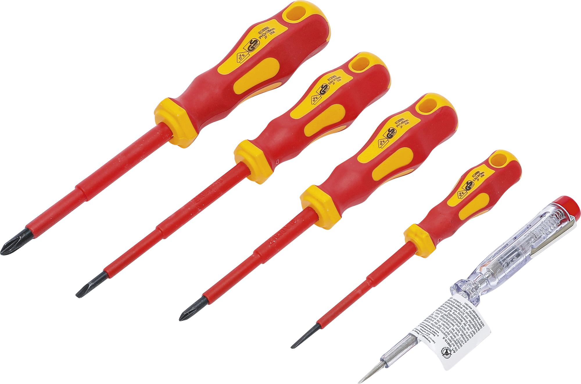 VDE Electrician Screwdriver Set | Slot SL / cross slot | 5 pcs. (35815)