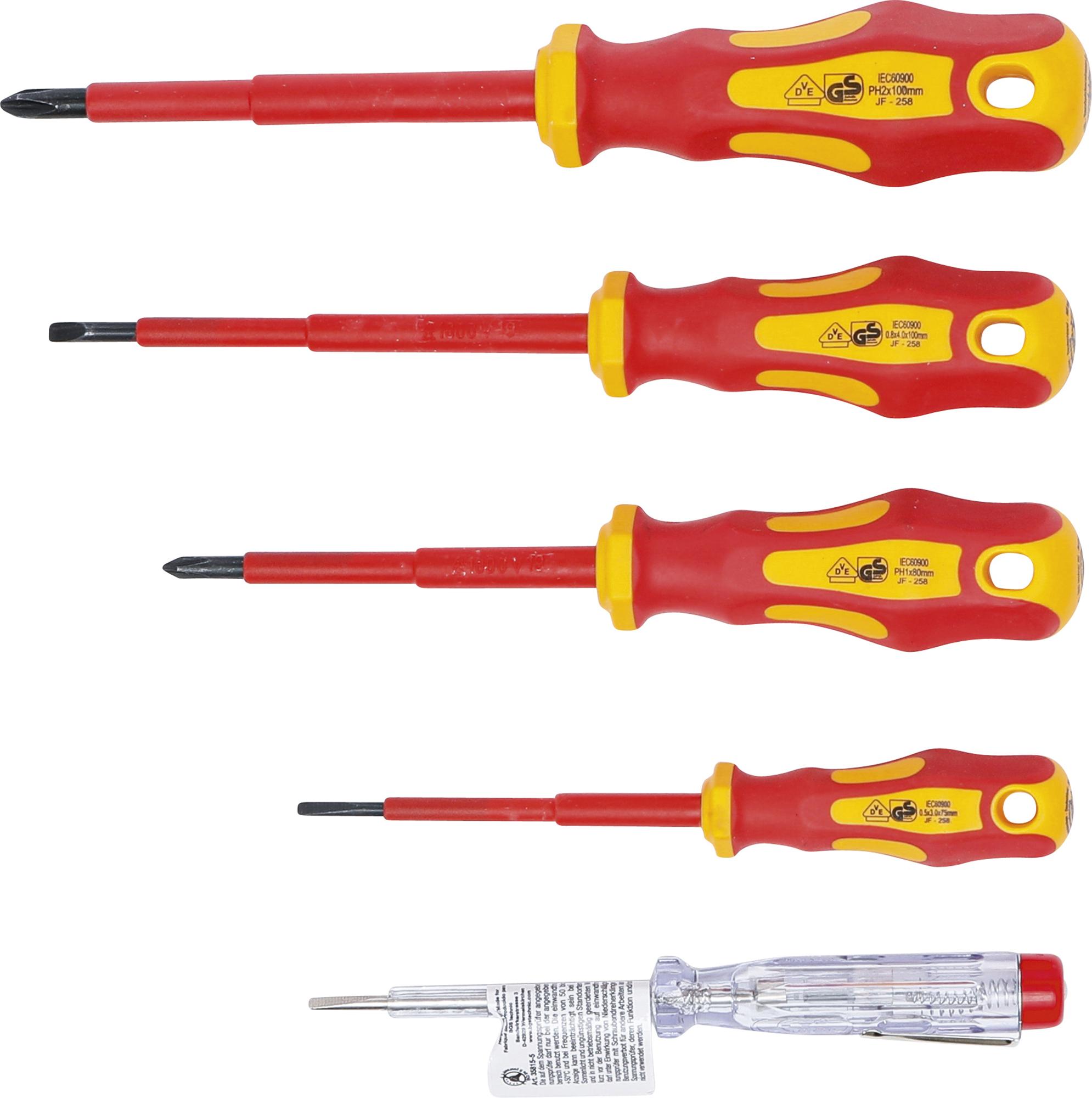 VDE Electrician Screwdriver Set | Slot SL / cross slot | 5 pcs. (35815)