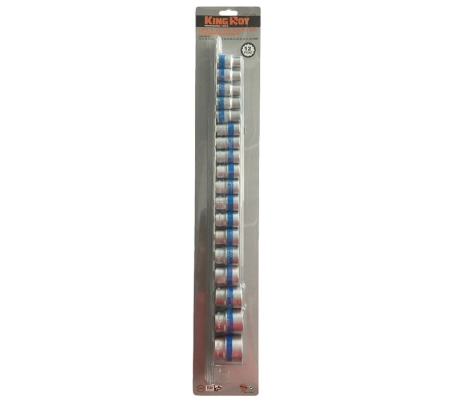 1/2" Dr. Socket set 18pcs. 12pt (KR3019001812)
