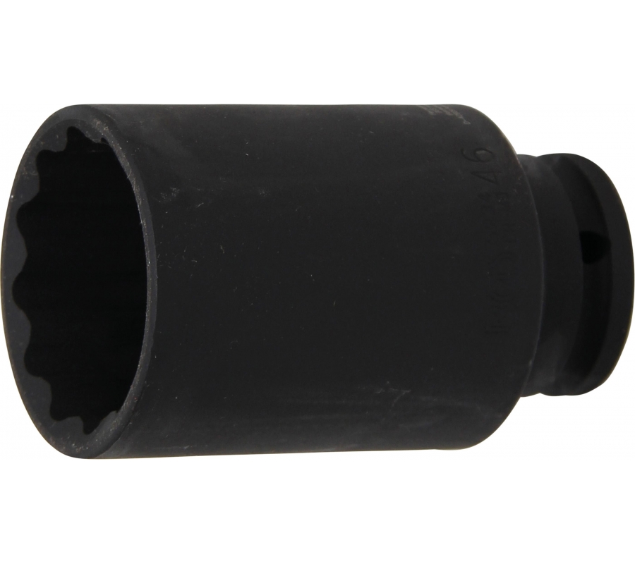 Galvutė ilga smūginė plonasienė 12 kampų | 12,5 mm (1/2") | 46 mm (5234)
