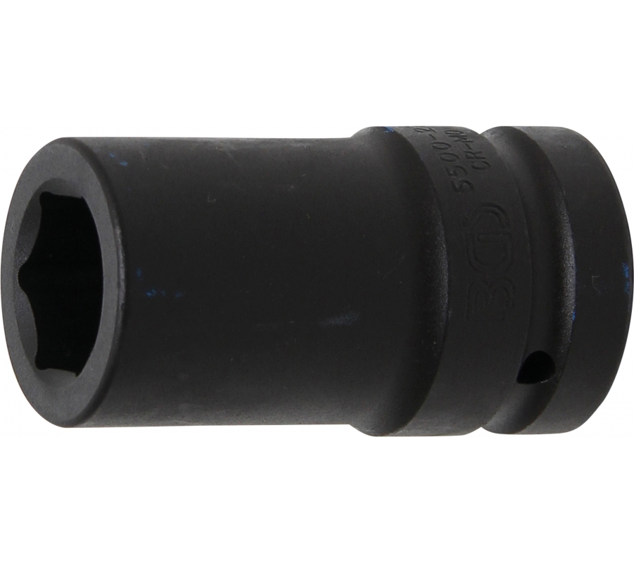 Impact Socket, Hexagon, deep | 25 mm (1") drive | 27 mm (5500-27)