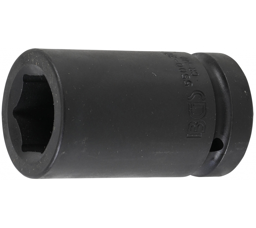 Impact Socket, Hexagon, deep | 25 mm (1") drive | 30 mm (5500-30)