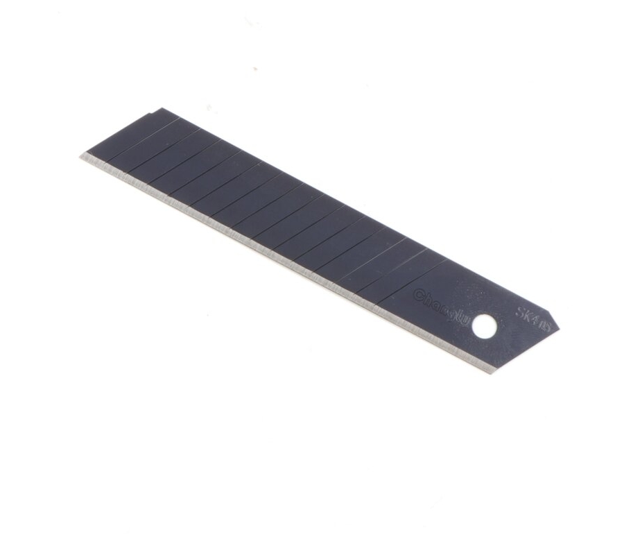 Geležtė nulaužiama peiliui 18mm (juoda) SK4 10vnt. (CL613818)