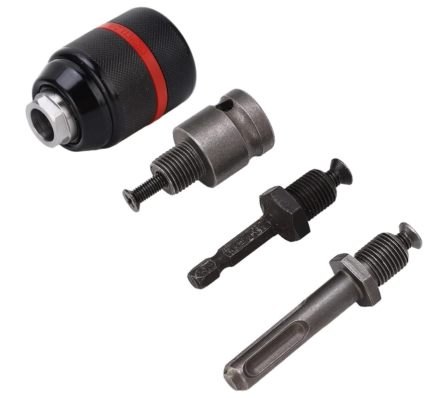 Griebtuvas gręžtuvui 1/2'' Ø2-13mm su adapteriais 4vnt. (MHRDGT01)