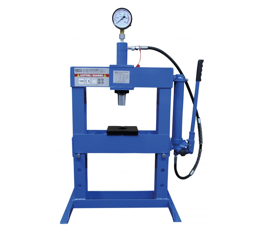 Hidraulinis presas su manometru | 10 t (9790)
