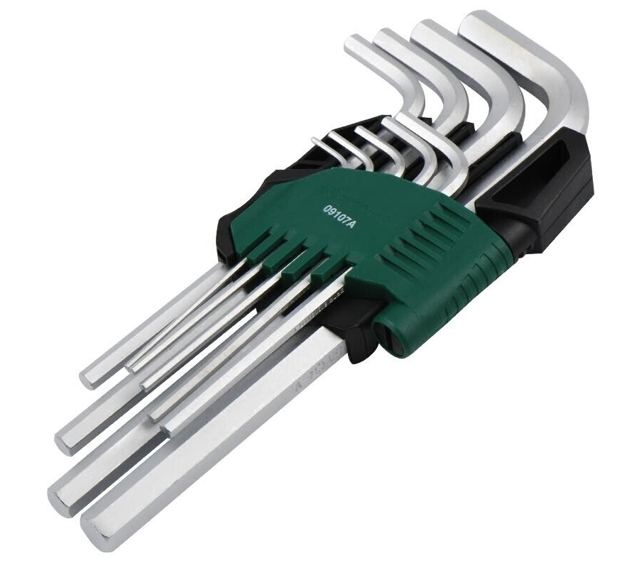 L-type hex key long set 9pcs. (1.5-10) (S09107A)