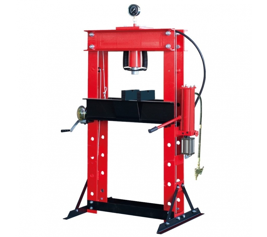 Pneumatinis / hidraulinis presas su manometru 40t (TL05014)