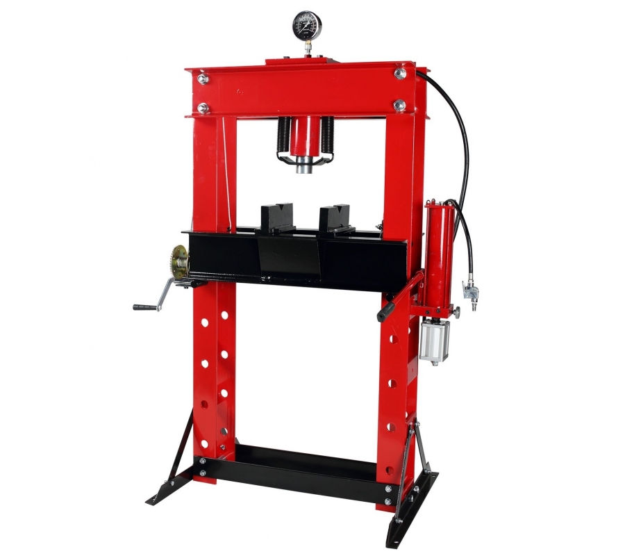 Pneumatinis / hidraulinis presas su manometru 50t (TL05014A)
