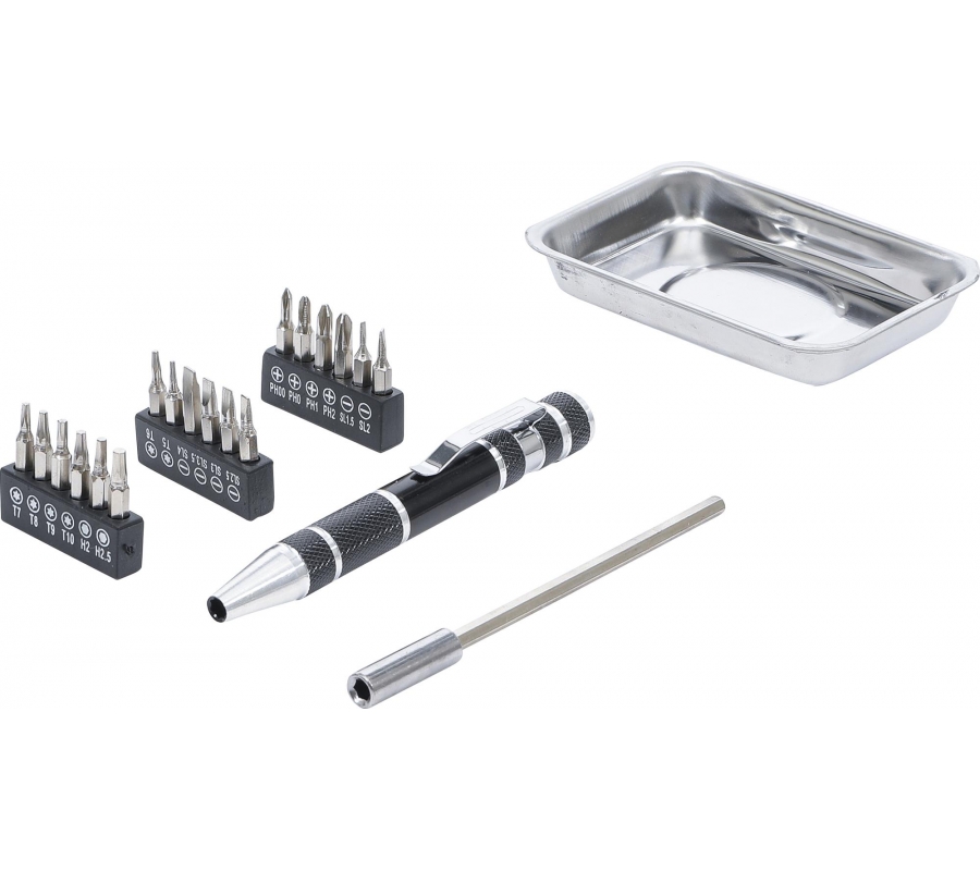 Precision Screwdriver Bit Set | with Magnetic Shell | 21 pcs. (20821)