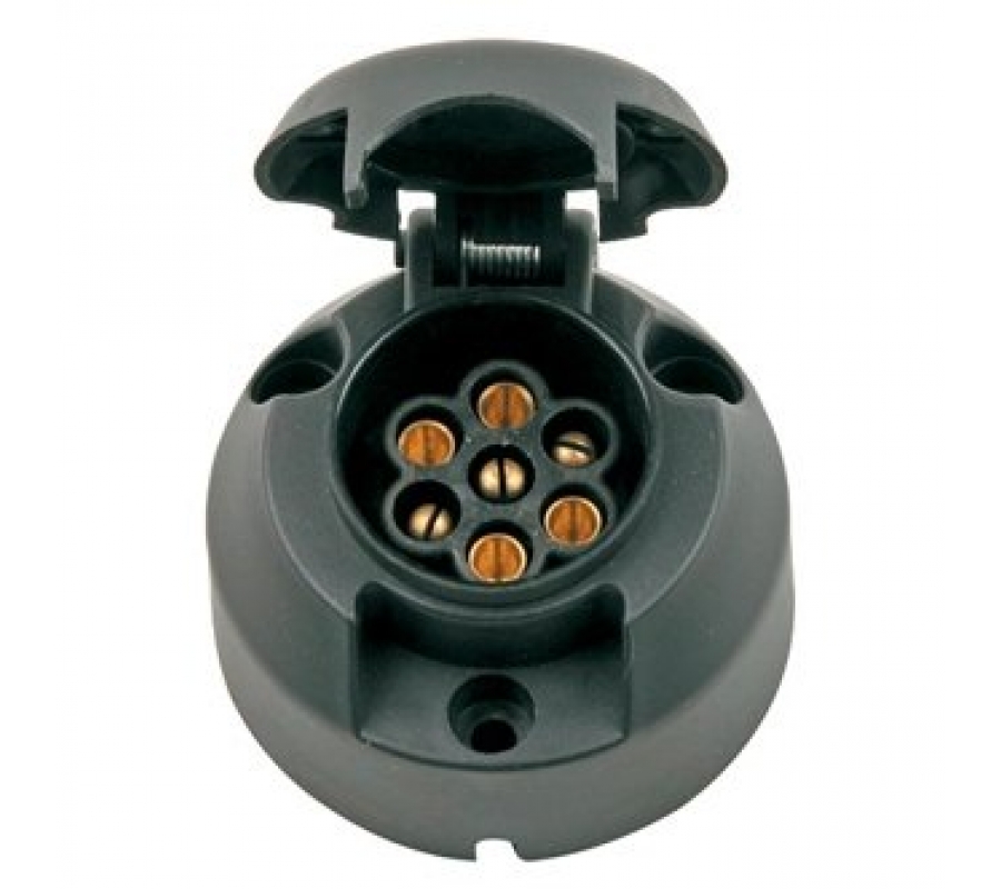 7pin plastic socket, round, N type (JH001A)