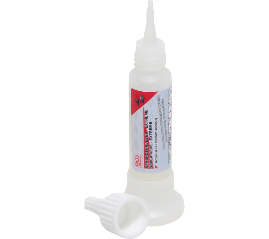 Superglue klijai | Vidutinis klampumas | Buteliukas su stovu 25 g (80607)