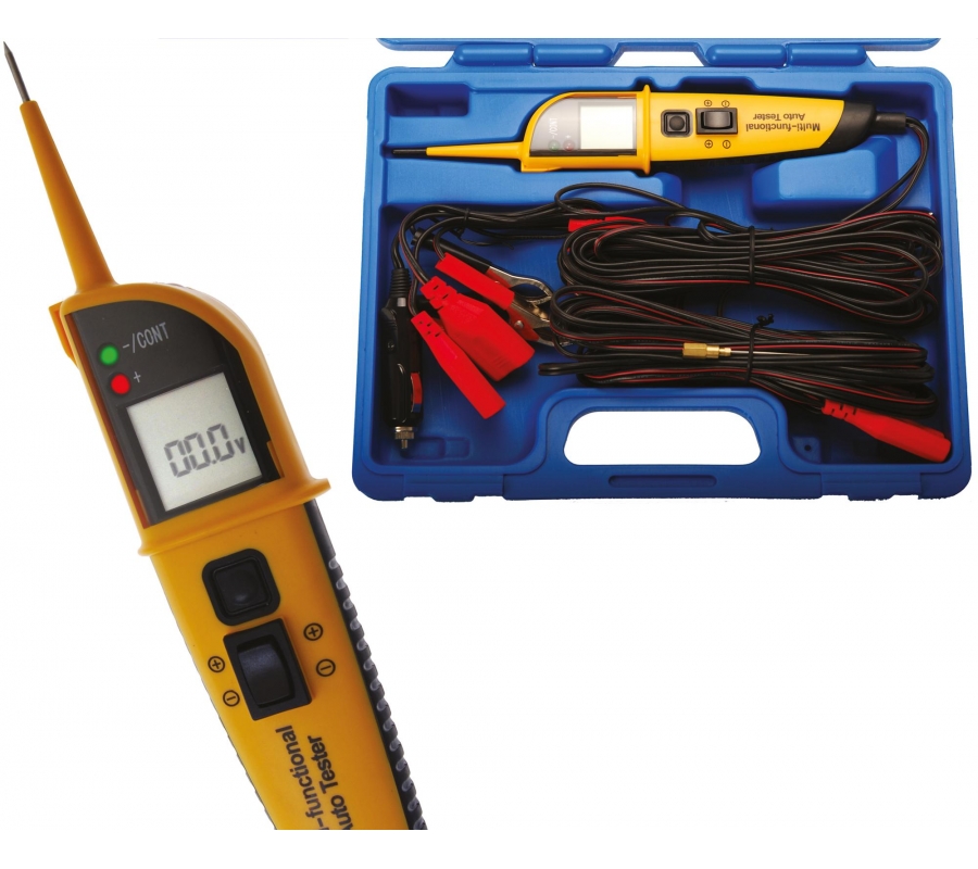 Voltage Tester / Multifunction-Probe with Display and 8 Features (40105)
