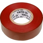 Elektros izoliacinė juosta raudona 19mmx20mx0,13mm (YT-8166)