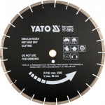 Deimantinis pjovimo diskas asfaltui, betonui 450x25.4 mm (YT-5994)