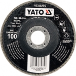 Šlifavimo diskas lapelinis plokščios formos 125mm P60 (YT-83273)