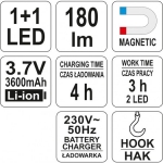 WORK LED LAMP 2IN1 MAGNET (YT-08502)