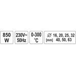 PVC PLASTIC PIPE WELDER 850W (YT-82250)