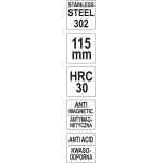 Tweezer anti-magnetic; anti-acid 120mm (YT-6907)