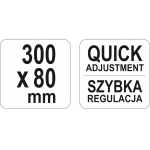 Струбцина кованая тип F 300x80 мм (YT-64112)