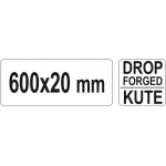 Laužtuvas šešiakampis | 600 X 20 mm (YT-46832)