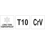 Ключ TORX SECURITY, длинный T10 (YT-05514)