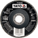 Šlifavimo diskas lapelinis išgaubtos formos 125mm P120 (YT-83296)