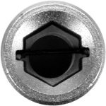 Adapteris su fiksuojamu rutuliu | vidinis kvadratas 6.3 mm (1/4") | vidinis šešiakampis 6.3 mm (1/4") (YT-12971)