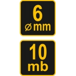 Веревка трубочиста 6мм, 10м (73021)