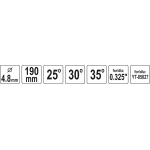 Kreipiančioji / gidas apvalioms dildelėms | 4.8 mm (YT-85046)