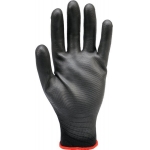 Work gloves black | nylon / polyurethane | Size 10 (YT-7473)