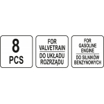 Variklio fiksavimo įrankių rinkinys | Ford / Volvo / Mazda | 8 vnt. (YT-06028)