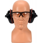 COMBINED EYE&EAR PROTECT. MUFFS TRANSP. (YT-74636)