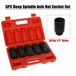 5 PCE 1/2" Metric Impact Sockets (H1552)