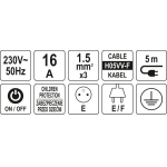 Удлинитель 3 роз. с зазем. 5м (72352)