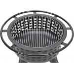 STEEL FURNACE WITH 57CM CHROMED GRATE (99714)