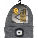 WINTER HAT WITH LED LAMP, GRAY (74225)