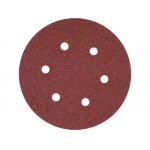 Šlifavimo popierius {velcro) | 6 skylės | 150 mm / P150 | 50 vnt. (YT-834586)