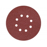 Šlifavimo popierius {velcro) | 8 skylės | 150 mm / P80 | 50 vnt. (YT-834593)