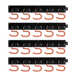 Sieninio tvirtinimo įrankių laikikliai (be įrankių) | 20 kablių | 4 vnt x 40 cm | 160 cm (TH64)