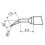 Наконечник для точечной пайки T12-JL02 (YT-82492)