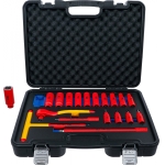 VDE Socket and Bit Socket Set | 10 mm (3/8") Drive | 19 pcs. (7137)