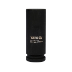 Galvutė smūginė šešiakampė ilga | 12,5 mm (1/2") | 21 mm (YT-1041)