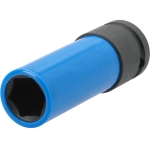 Galvutė smūginė ilga plonasienė | su plastikine apsauga | 12,7 mm (1/2") | 17 mm (YT-10583)