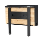 Folding workbench with perforated board for tools | adjustable height (YT-08944)